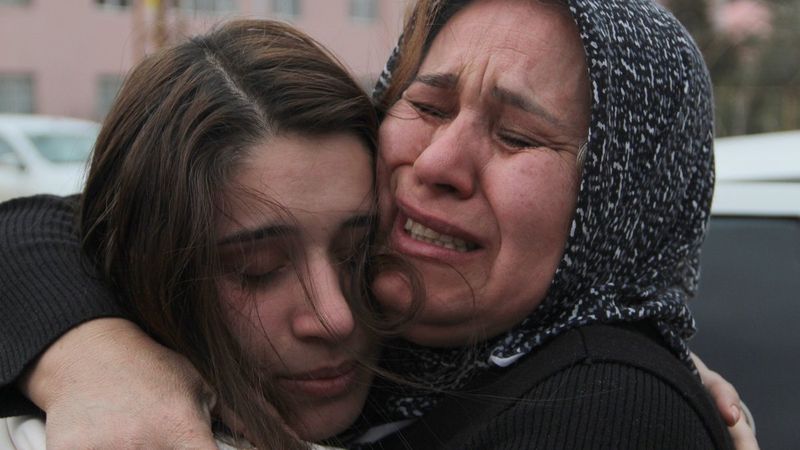 Harkov'da mahsur kalan Türk öğrenci, ailesine kavuştu