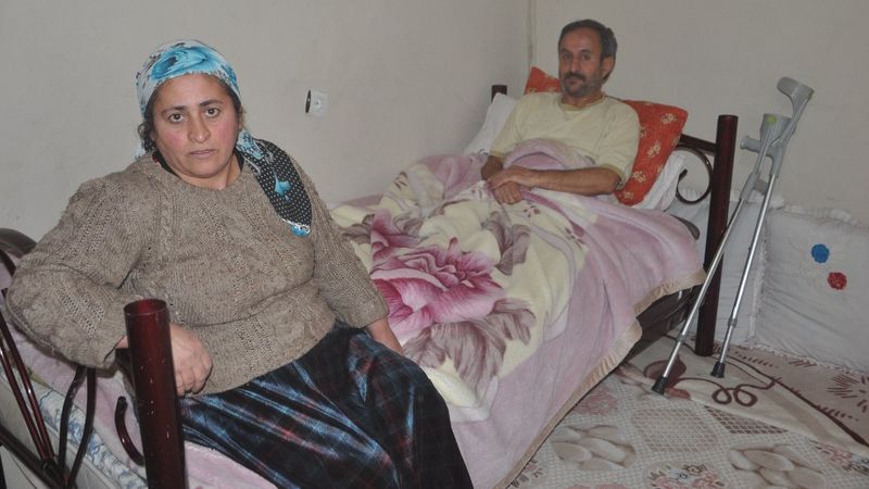 Hakkari’de, sekel hastası eşine 3 yıl boyunca gözü gibi baktı