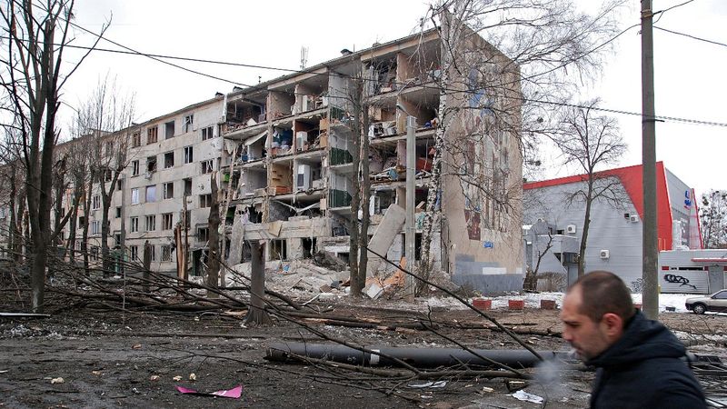 Bombardımana maruz kalan Harkov, hayalet şehre dönüştü