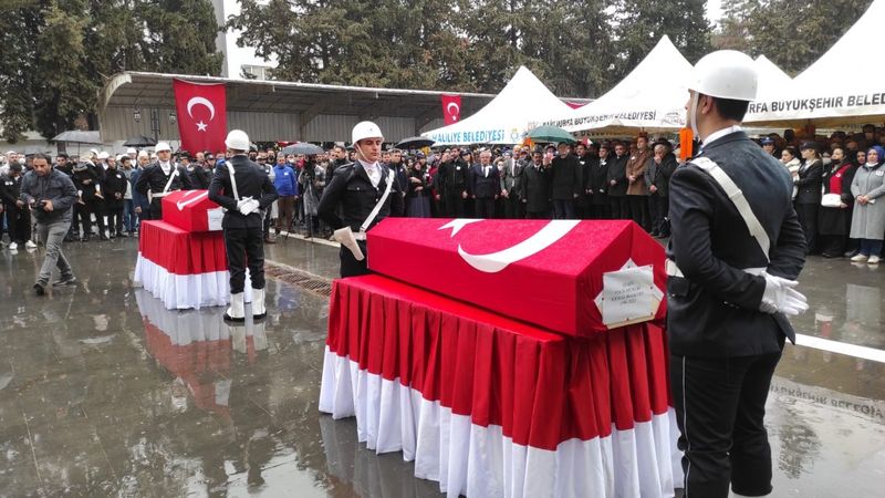 Şanlıurfa’da şehit düşen polisler için tören