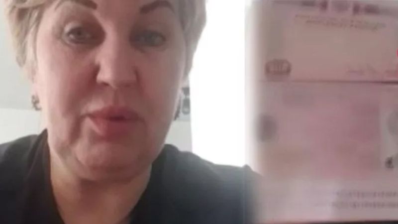 Kiev’de sığınan Rus kadın, pasaportunu yırttı