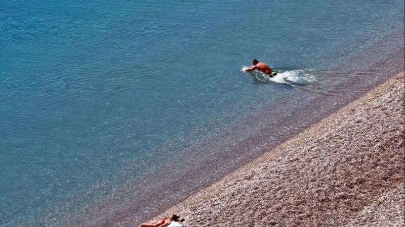 Antalya'da kar, deniz ve güneş keyfi