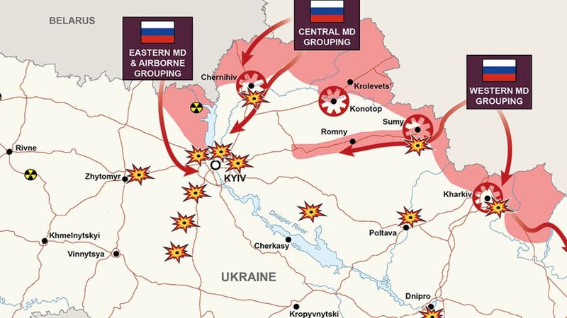 İngiltere, Ukrayna'nın kuşatıldığı alanları güncel haritayla yayınladı