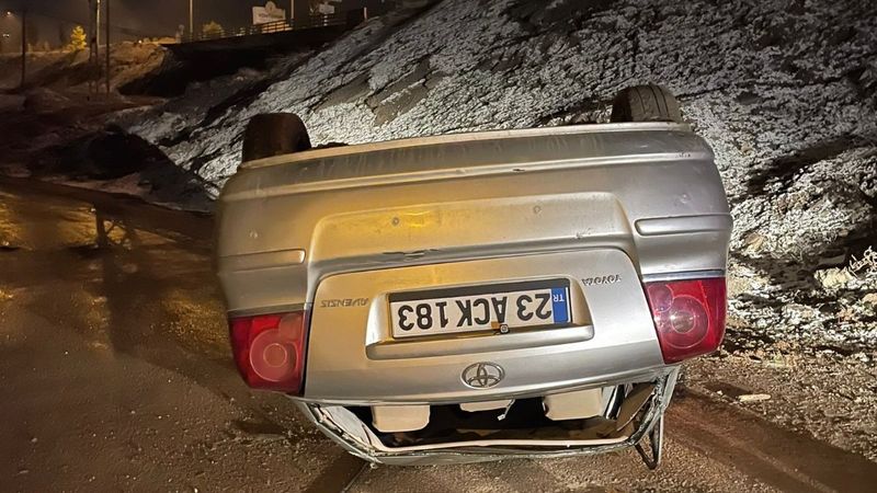 Elazığ’da kaza: 1 ölü, 3 yaralı