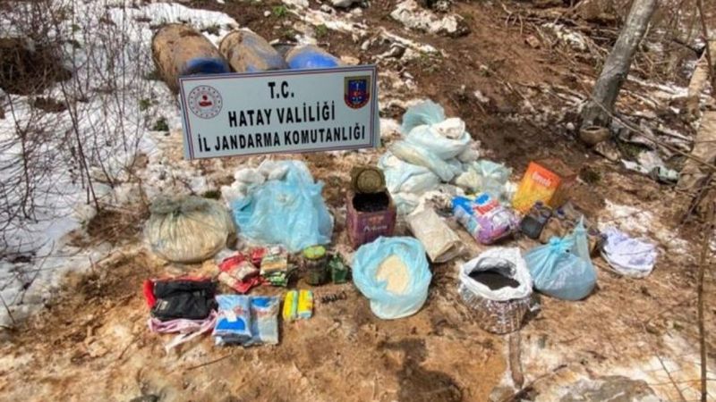 Hatay'da, PKK'ya ait mühimmat ele geçirildi