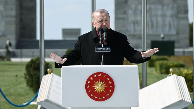 Cumhurbaşkanı Erdoğan, Çanakkale Şehitleri'ni Anma Töreni'ne katıldı