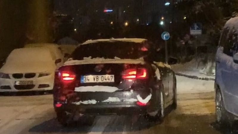 Ataşehir'de sokak ortasındaki drift, kazaya davetiye çıkardı