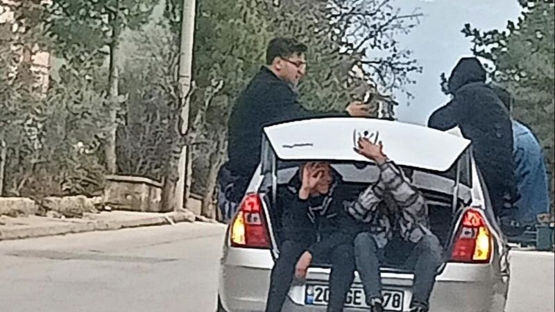 Denizli'de gençlerin tehlikeli yolculuğu