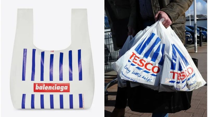 Balenciaga'nın yeni çantası 'market poşeti' sanıldı! Bir de fiyatına bakın...