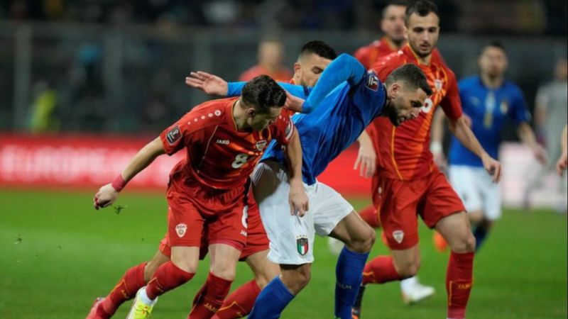 Kuzey Makedonya, deplasmanda İtalya'yı mağlup etti