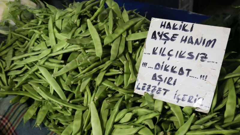 Semt pazarlarında taze fasulyenin kilo fiyatında rekor artış