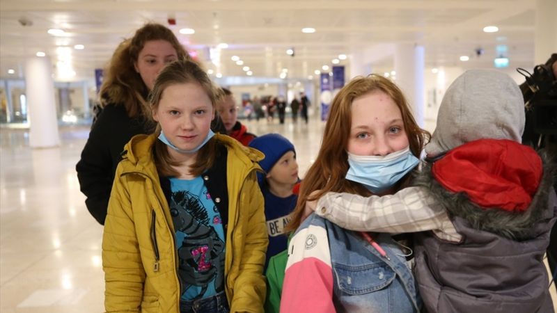 Ukraynalı yetim çocuklar Türkiye'ye geldi