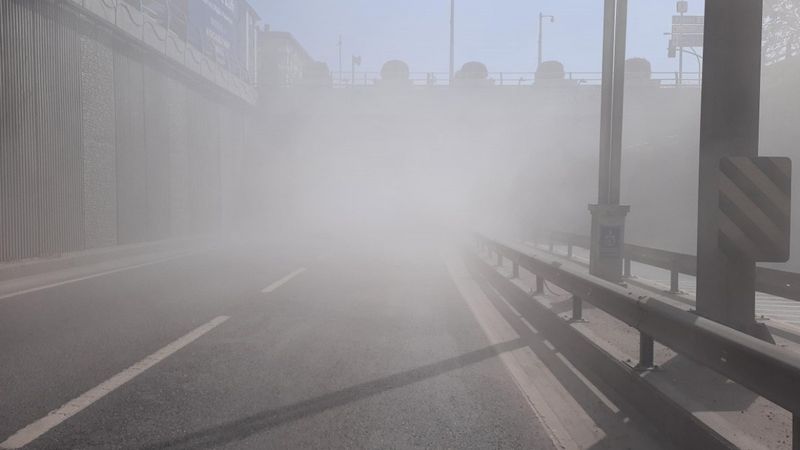 İzmit'te tünele sıkılan sivrisinek ilacı koku rahatsızlığı yaşattı