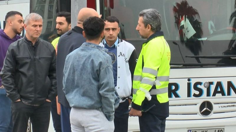 Fatih'te yolcuları terminale gelmeden indiren otobüslere denetim