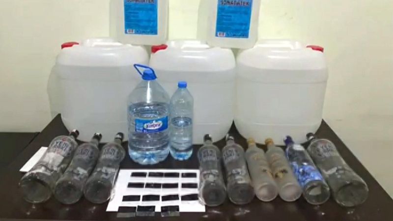 Tekirdağ'da sahte içki yapan 1 kişi yakalandı