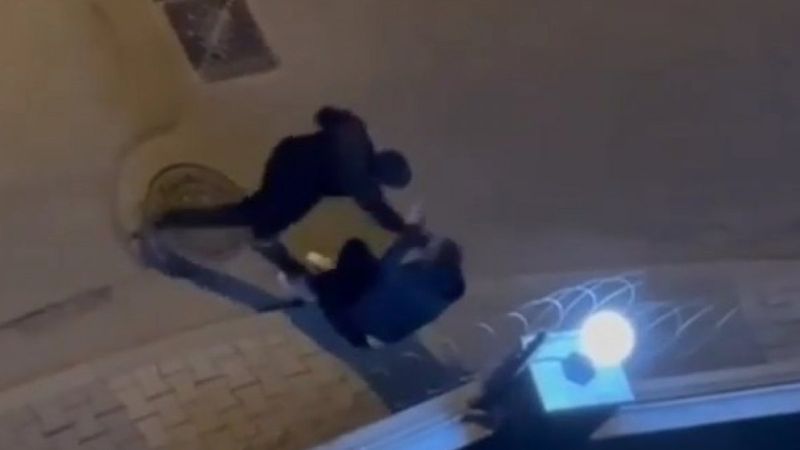 Çekmeköy'de tartıştığı kadını dövdü, uyaranları tehdit etti