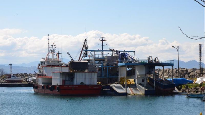 Ordu'da balıkçılar hava şartları nedeniyle teknelerini limana çekti