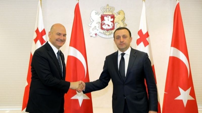 İçişleri Bakanı Soylu, Gürcistan Başbakanı Garibaşvili ile görüştü