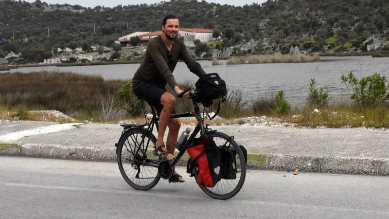 Tatilci Alman 11 ülke gezip Türkiye'ye geldi