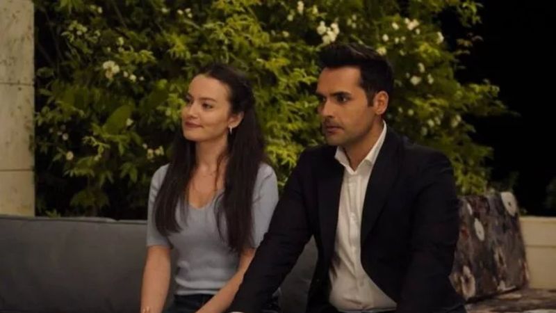 EDHO'da Hızır'ın gelini Didem ateş kırmızısı elbisesiyle 'Of' dedirtti! 'O dekolteni Behzat görmesin Dido'