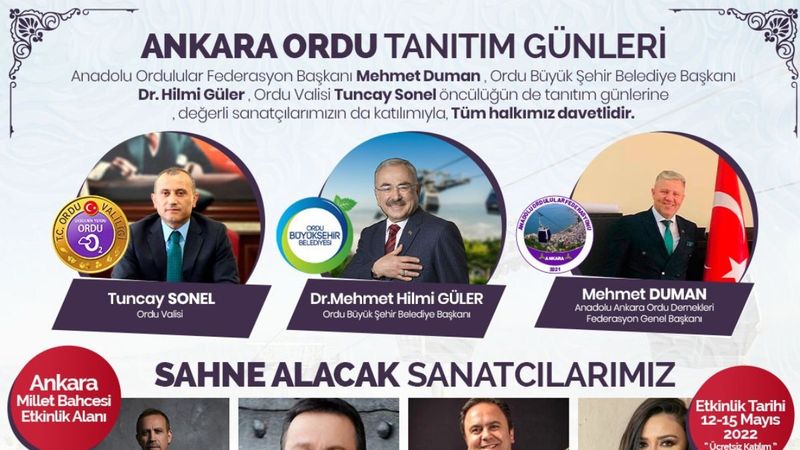 Karadeniz aşıklarına müjdeyi Mehmet Duman verdi ! Yeşilin ve mavinin başkenti Ordu tanıtım günleri yapılacak
