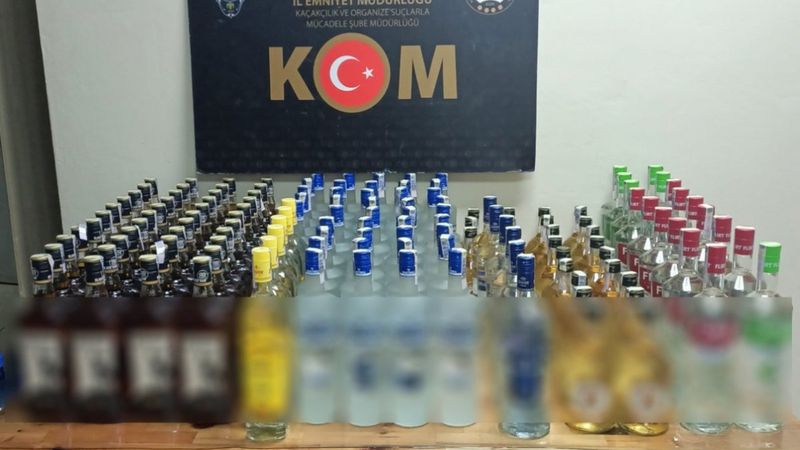 Çanakkale'de fazla sayıda kaçak alkole el konuldu