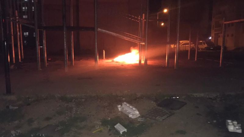 Mardin'de çocuk oyun parkını ateşe verdiler