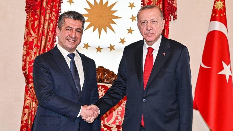 Cumhurbaşkanı Erdoğan, IKBY Başbakanı Barzani ile görüştü