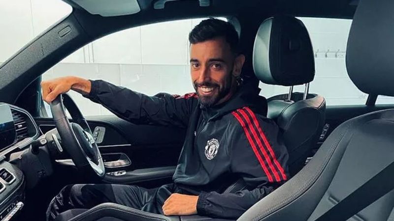 Bruno Fernandes trafik kazası geçirdi