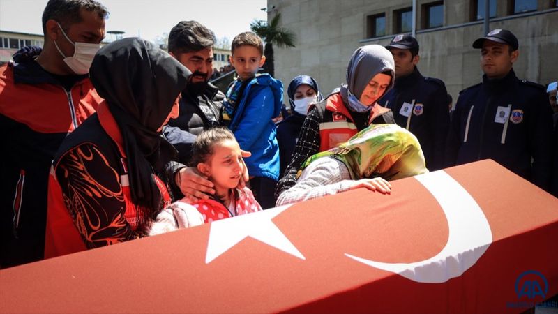 Bursa'da şehit Cengiz Yiğit için cenaze töreni