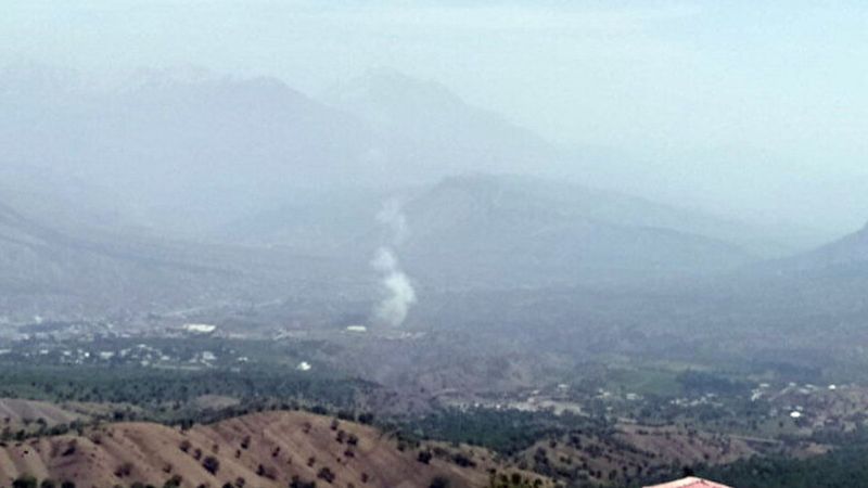 Irak'ın kuzeyindeki PKK hedefleri, füzelerle vuruldu