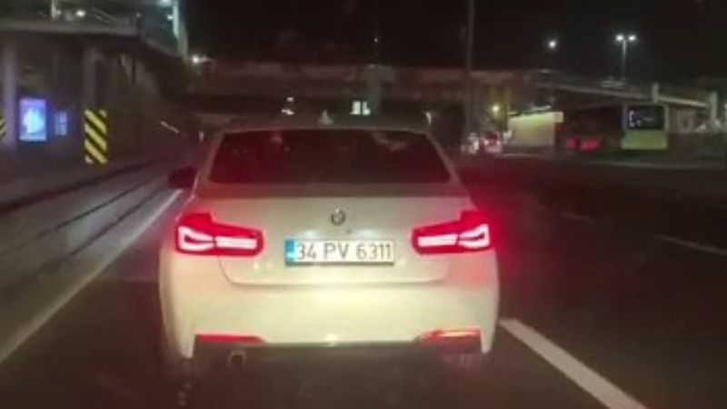 Küçükçekmece D-100 karayolunda tehlikeli yolculuk