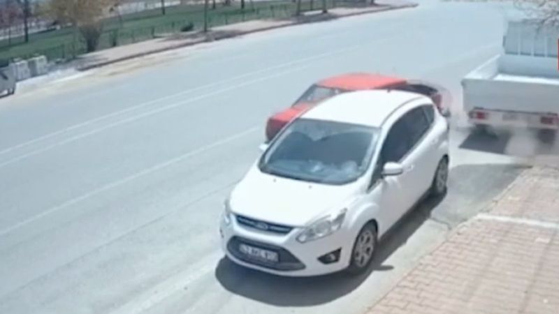 Konya'da kazayla biten drift