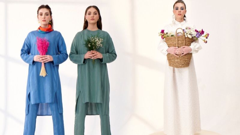 Şık ve zarif tesettür giyim markası Qanu'da yeni sezon başladı