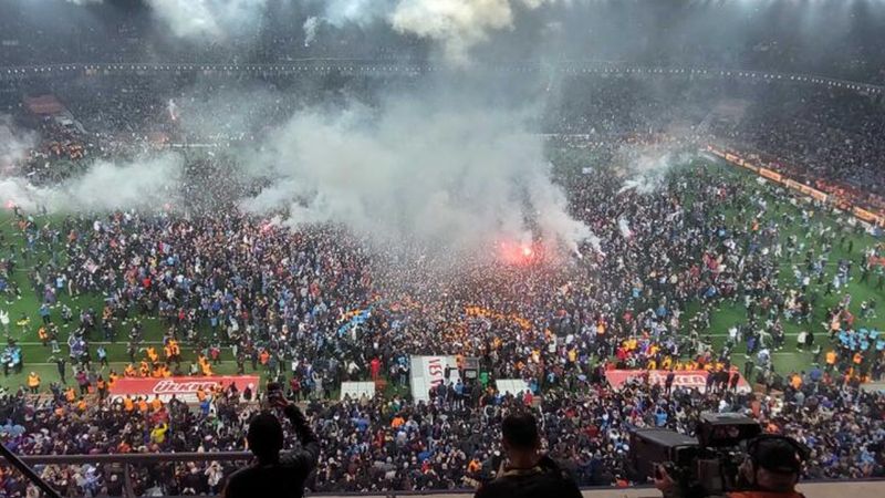 Trabzonsporluların coşkulu kutlamalarında 7 kişi hastaneye kaldırıldı