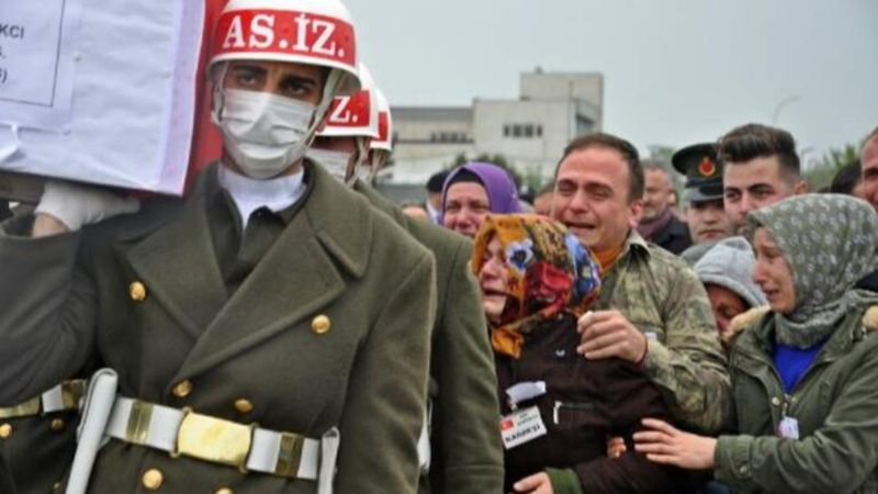 Şehit Uzman Çavuş Mümin Çarkcı'nın cenazesi memleketi Samsun'da