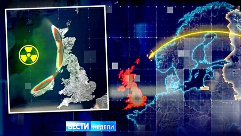 Rus devlet televizyonu, İngiltere'yi nükleer saldırıyla tehdit etti