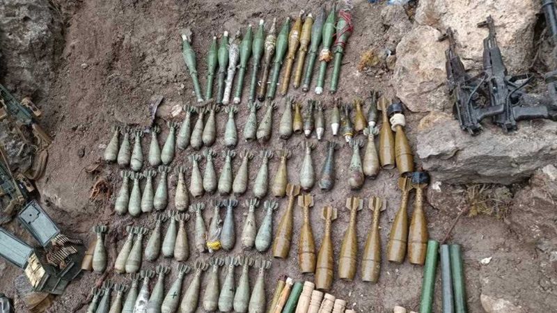 Pençe-Kilit bölgesinde PKK mühimmatları ele geçirildi