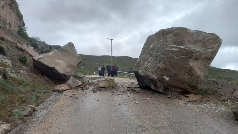 Ihlara Vadisi'nde heyelan