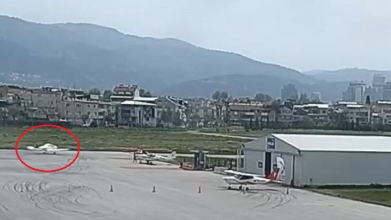 Bursa'da kazada ölen pilotların son görüntüleri