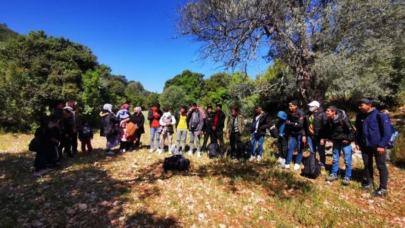 Muğla’da, 55 kaçak göçmen yakalandı