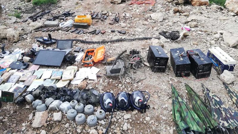 Irak'ın kuzeyinde, PKK'ya ait çok sayıda silah ve mühimmat ele geçirildi