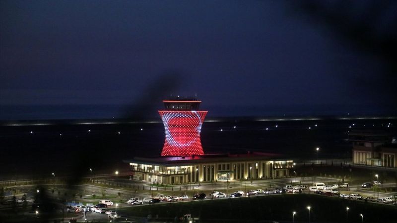 Rize-Artvin Havalimanı'nda ışıklar yandı