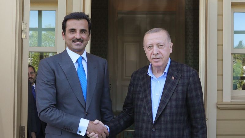 Cumhurbaşkanı Erdoğan, Katar Emiri Al Sani ile buluştu