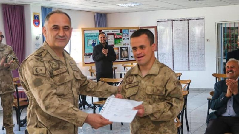 Erzincan'daki down sendromlu Yalçın, en büyük hayalini yaşadı