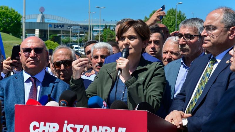 CHP Atatürk Havalimanı'nda eylemde