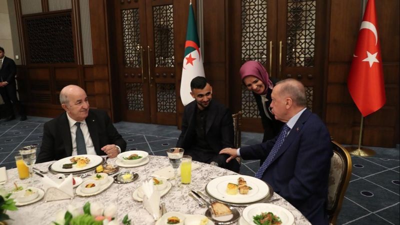 Rachid Ghezzal, Türkiye - Cezayir dostluk yemeğine katıldı