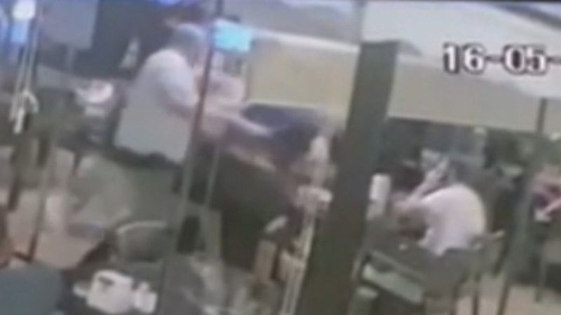 Samsun'da avukata saldırı kamerada