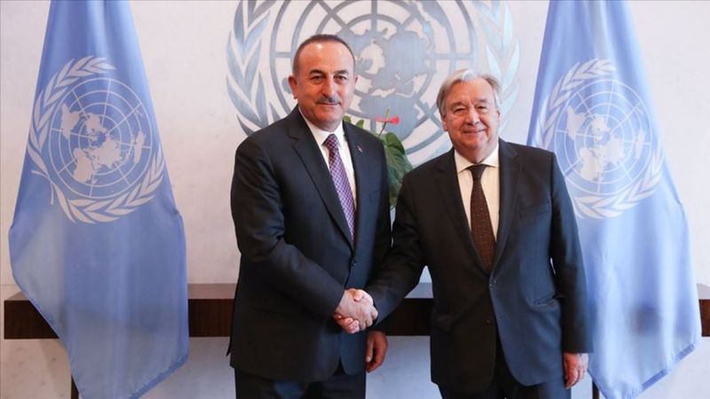 Mevlüt Çavuşoğlu, BM Genel Sekreteri Guterres ile görüştü