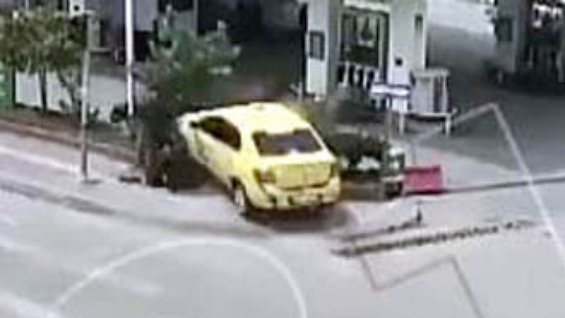 Gaziantep'te kameralara yansıyan trafik kazaları